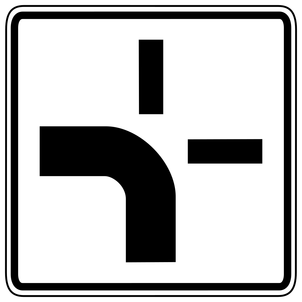 Curva de la carretera principal.